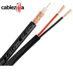 RG59 Siamese Coax Cable 20AWG 18/2 CCTV Security Camera Wire 250ft 500ft 1000ft