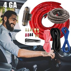 Car Amplifier Installation Wire 4 Guage Amp Kit 2300W Audio Cables Subwoofer US