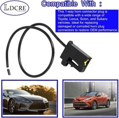1PCS 1-Way Horn Connector Plug, Compatible with 90980-10619, Replac Size: 1PCS