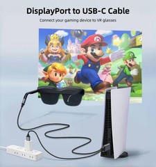 XinYaa DisplayPort to USB C Cable 6FT 4K60Hz with USB Cable Adapter,DP Male t…