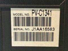 2001 Panasonic 13” TV VCR Combo VHS Portable Retro Gaming CRT PV-C1341
