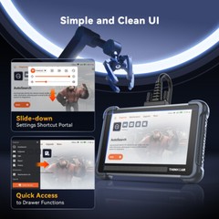 ThinkScan 672 Automotive OBD2 Scanner Car Diagnostic Tool CAN FD 28+Resets FREE