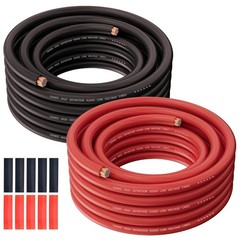 10 Gauge Wire (25FT Each, Red/Black), Low Voltage Primary Automotive Power or…