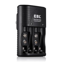 600mAh 9V 6F22 Li-Ion Rechargeable Batteries/ 2 Slots 9 Volt Battery Charger Lot