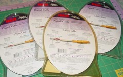 4 RCA High Performance Digital S-Video Cables DT6S 24K Gold-Plated Connectors