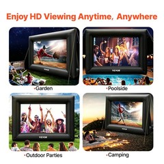 VEVOR Inflatable Movie Screen Inflatable Projector Screen 24 FT Outdoor Theater