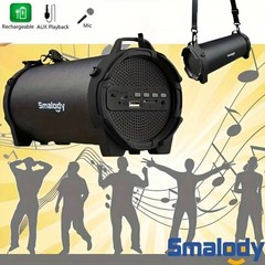 Loud Bluetooth Speaker Portable Wireless Boombox Aux Rechargeable Bass System