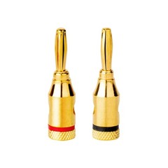 MIUONO 10 Pairs Banana Plugs – Open Screw Type for Speaker 12mm*40mm, Gold