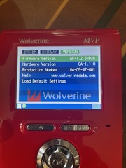Wolverine MVP 9000 80GB Multimedia Player Digital Audio Photo Video Storage Red