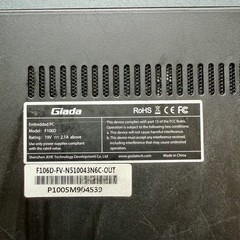 Giada F106D Fanless Embedded Mini PC Digital Signage Media Player RoHS