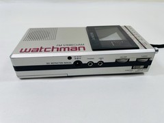 Vintage 1983 Sony Watchman FD-30A, Mini Portable TV, FM Stereo, AM, Works, Japan