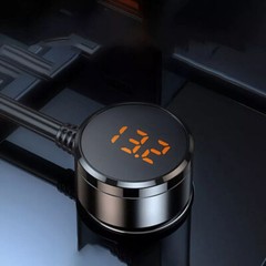 3 Way Car Cigarette Lighter Splitter with USB Fast Charger QC 3.0 & Type-C PD