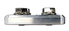 Sky High Car Audio Flat Battery Terminals Multi Spot 4 Connector Pair Aluminum