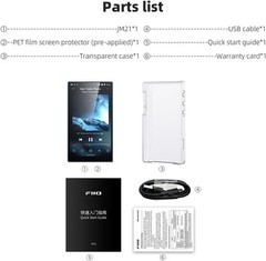 FiiO JM21 Android 13 Hi-Res Music Player MP3 with Snapdragon 680 (Black)