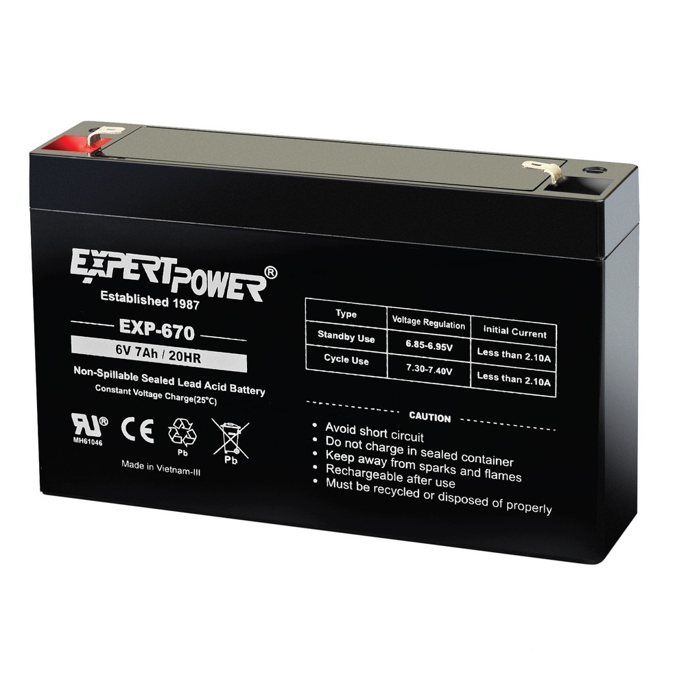 USED 6V 7AH AGM Battery Replacement for Enduring 3FM7 VRLA Rechargeable Battery