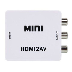1080P HDMI To AV RCA Audio Video Converter CVBS Adapter for PS3 PS4 DVD PC To TV