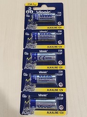 5 pack VINNIC 23A A23 12v Alkaline Battery MN21 MN23 23AE GP23 23A L1O28F
