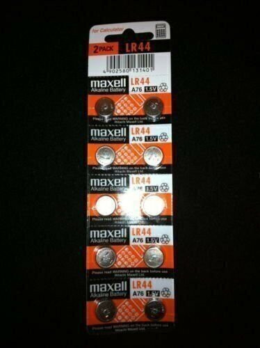 10 Maxell LR 44 357 LR44 GPA76 L1154 A76 Watch Battery