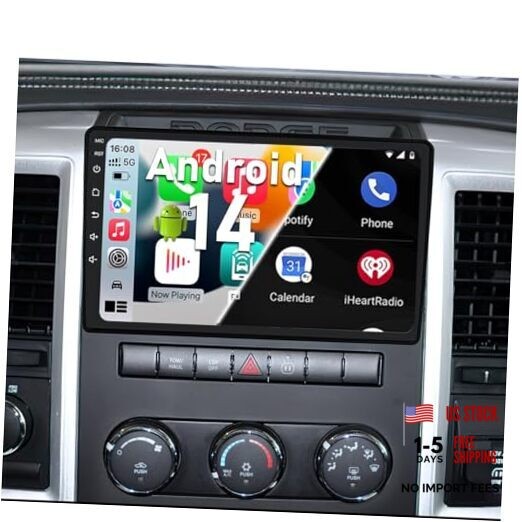 4GB+64GB,Car Radio Upgrade for Dodge RAM 1500 2500 3500 for RAM 4GB+ ROM 64GB