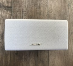 5 Bose MINT Double Cube Speakers Black with White Center Acoustimass Lifestyle