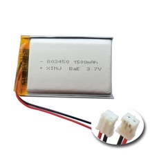 3.7V 1500mAh Rechargeable Replacement Polymer Li Lipo Battery 803450 2pin JST