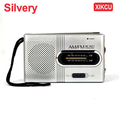 Portable AM FM Mini Radio Emergency Pocket Radio Speaker Battery Operated Travel