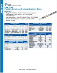 Times Microwave LMR-240 100′ No Connectors 50 Ohm Coax Cable – Best Deal!