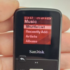 SanDisk Sansa Clip Zip 4GB Digital Media MP3 Player Black SD Card Slot