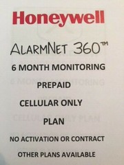 Alarmnet 6 Months Cellular Only Alarm Monitoring No Contract L5210 L7000 Lyric