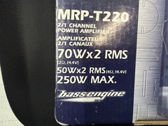 Alpine MRP T-220 V Power 2 Channel Power Amplifier New PLS READ