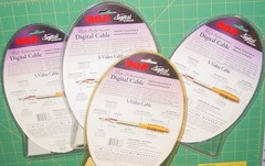 4 RCA High Performance Digital S-Video Cables DT6S 24K Gold-Plated Connectors