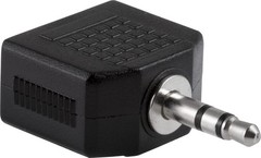Ativa Stereo Headphone Splitter – One 3.5mm Plug & Two 3.5mm Jacks – Lot Of 6