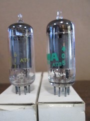 TWO NEW SYLVANIA 6AU6A HiFi Ham Radio Amp Vacuum Tubes
