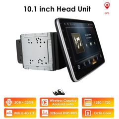 Octa Core 10.1″ Rotatable Android 10 2Din Car Stereo Radio DSP WiFi GPS CarPlay
