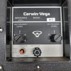 Cerwin-Vega D-7 Speaker Crossover Control Panel 4–8Ω Untested Original