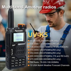 Quansheng UV-K5 Walkie Talkie 50-600MHz DTMF VOX FM UHF VHF 2-Way Radio FM LOT