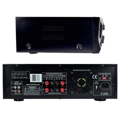 Pyle PT272AUBT 300W 4-Channel Bluetooth Stereo Receiver Amplifier AM/FM USB SD