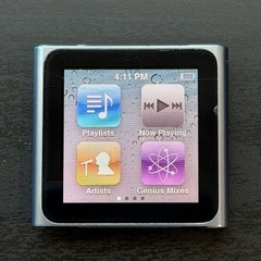 Apple iPod Nano 6th Gen 8GB Blue A1366 TESTED Working Good Battery