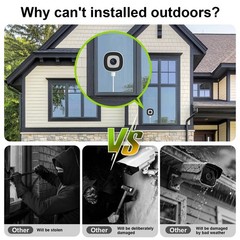 2K Window Camera WIFI Security Camera Color Night Vision Ai Detection 5GHz WiFi