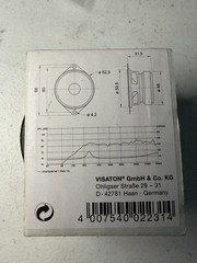 Visaton 2231 FRS 5 – 8 Ohm 2 Inch 5cm Broadband 20Hz-20kHz 5W 8Ω Black
