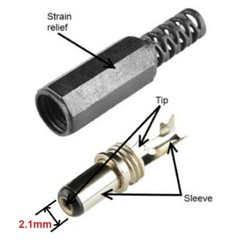 10 pcs 2.1mm x 5.5mm Male DC Power Plug Socket Jack Connector Adapter