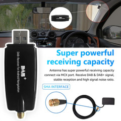 Car Digital DAB+ Audio Radio Receiver Tuner+Antenna USB Adapter for Android