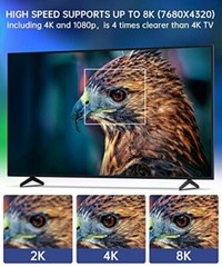 8K 60Hz HDMI 2.1 Cable UHD 7680×4320 HDR10 48Gbps For TV PS5 Switch TV BOX