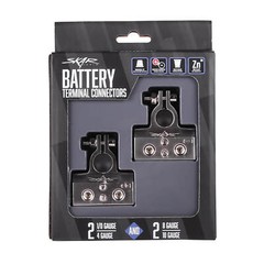 NEW SKAR AUDIO X2 1/0 TO 4 GAUGE TO X2 8 TO 10 GAUGE (+/-) BATTERY TERMINALS