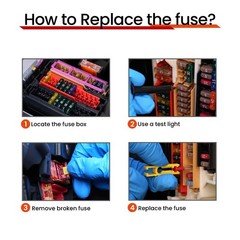 45Pcs Micro2 Automotive Blade Fuses 32V Assortment Kit 2A 3A 5A 30A