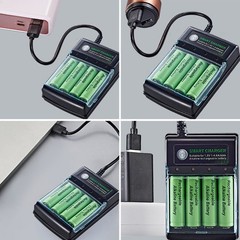 Charger for AA AAA 3000mAh Rechargeable Alkaline Batteries 1.5V Smart Charger US