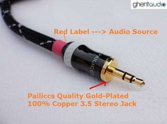 D11 (0.5m 1.5ft)—3.5mm Jack HIFI TRS(male) AUX Stereo Canare L-4E6S HiFi Cable