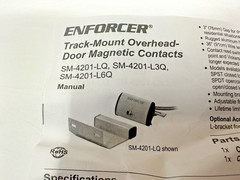 NEW Seco-Larm Enforcer Track-Mount Overhead Magnetic Contact Switch SM-4201-LQ