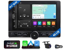Double DIN Android 10.1″ QLED 8+128 Car Stereo Head Unit Apple CarPlay RDS Radio