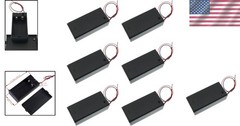 6PCS 9V Battery Holders with Switch – Safe and Durable ABS Boxes for Projects